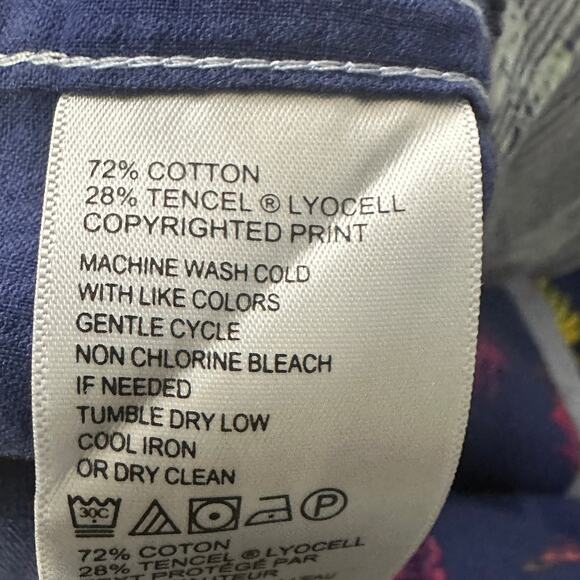 Tommy Bahama Hawaiian Shirt Mens XL Striped Button Up Palm-Versational Beach - Picture 6 of 7